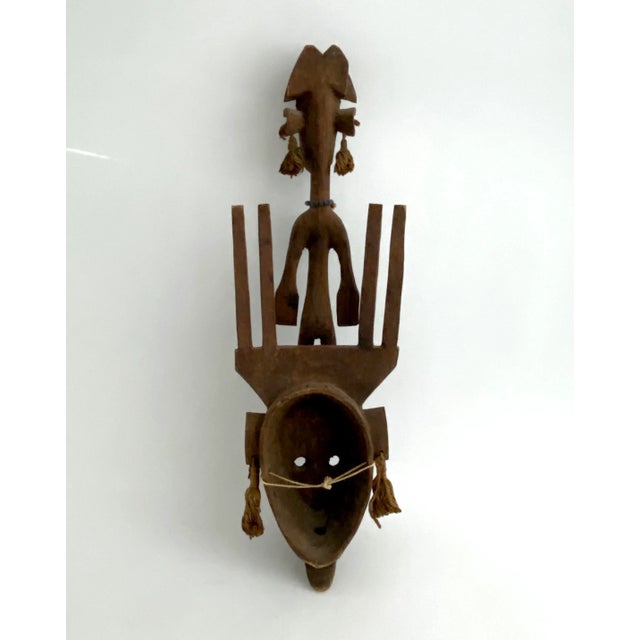 Vintage African Mali Bambana Tribal Mask For Sale In Los Angeles - Image 6 of 7