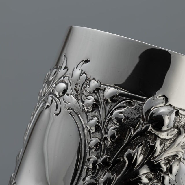 Antique Victorian Silver Mug, Sheffield, 1897 For Sale - Image 10 of 18