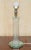 Tall Glass and Brass Column Table Lamp For Sale - Image 11 of 14