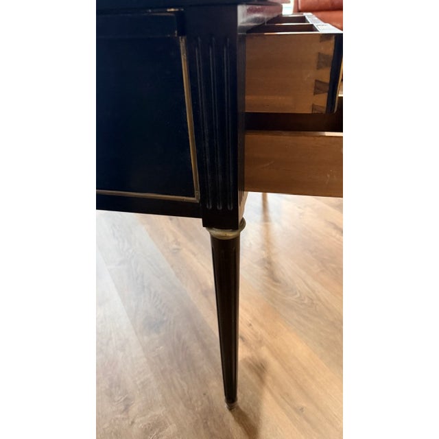 Late 19th Century Leather Top English/Italian Desk 5 Drawer / Extendable Top For Sale - Image 9 of 18