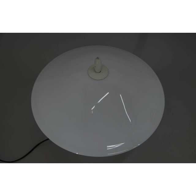 Mid-Century White Table Lamp, 1950s For Sale - Image 9 of 13