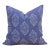 Indigo Jaipur Blockprint Linen Pillow Cover For Sale