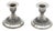 Low Candlesticks, Set of 2 For Sale