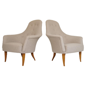 Midcentury Big Adam Lounge Chairs y Kerstin Horlin Holmquist from NK, Sweden, 1950s, Set of 2