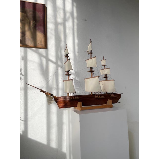 Vintage Model Boat, 1970 For Sale - Image 4 of 18