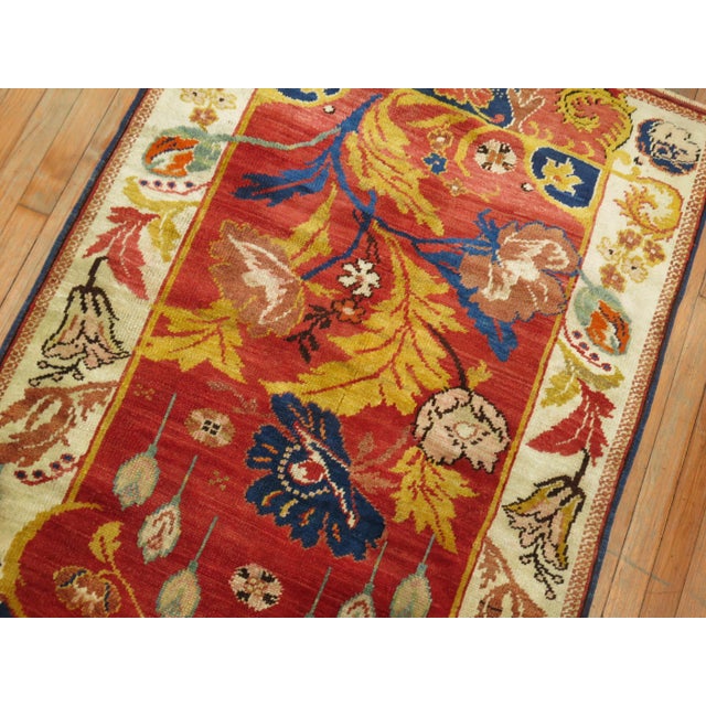 A mid-20th century Turkish scatter size rug purchased from a upper east side penthouse in Manhattan. The piece was ordered...