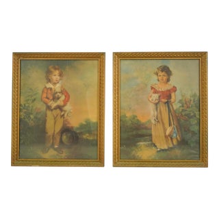 Vintage "Master Simpson" and "Chums" Classic Reproduction Prints - Set of 2 For Sale