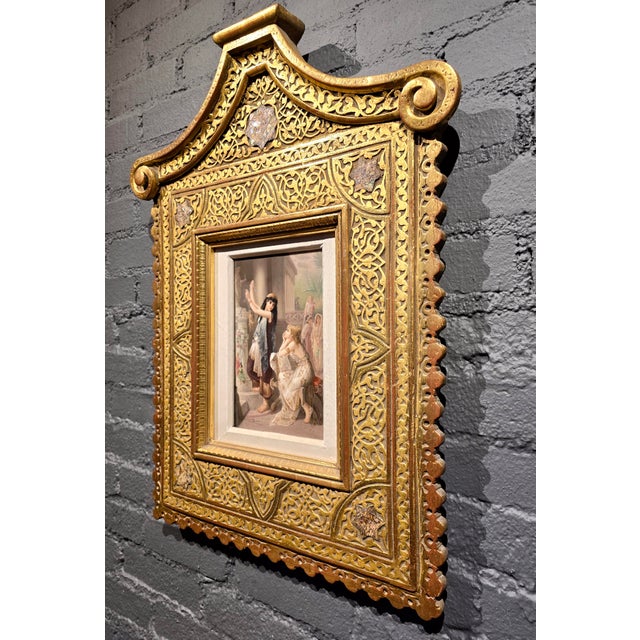 KPM Berlin - Héva Coomans -Original 19th Century Orientalist Porcelain Plaque For Sale - Image 12 of 14