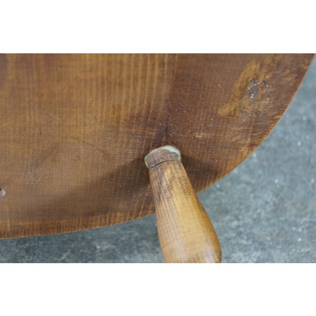 6 Vintage Kli Logatec Slovenia Windsor Style Solid Maple Bow Back Dining Chairs For Sale - Image 17 of 18