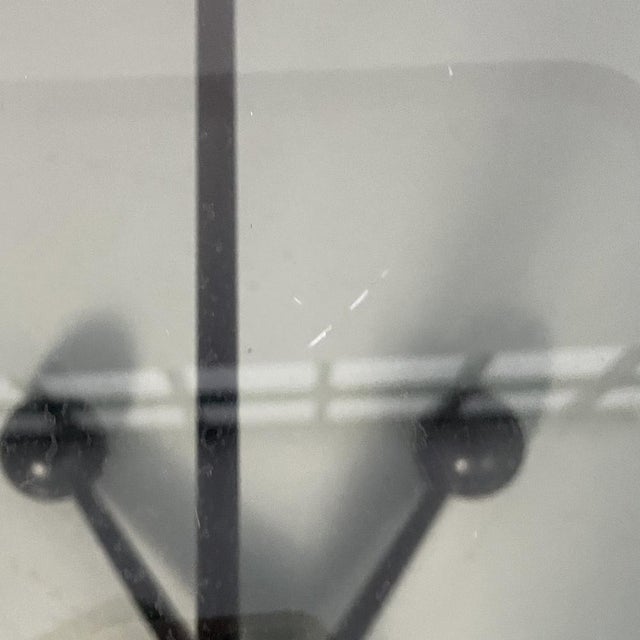 Metal Italian Modern Black Metal and Smoked Glass Cart by Arredamenti Allegri, 1980s For Sale - Image 7 of 18