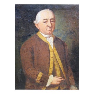 Johann Georg Strobel, Painting Portrait Ludwig W. Chr. Frhr. V. Woellwarth Laubach, 1780, Oil on Canvas For Sale
