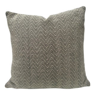 Restoration Hardware Wool Chevron Decorative Pillow For Sale