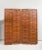 Brown Vintage Interwoven Mahogany Four Panel Screen For Sale - Image 8 of 10
