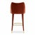 Not Yet Made - Made To Order Figueroa Bar Stool in Crimson Red Velvet from Insidherland For Sale - Image 5 of 8