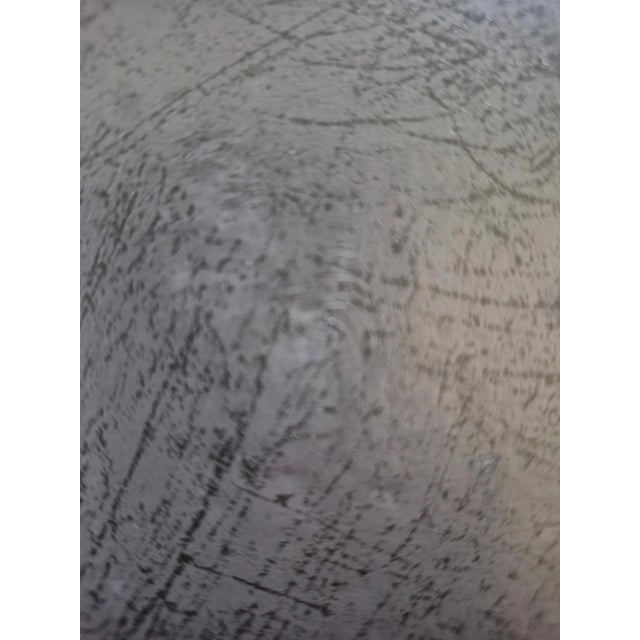 Simone Albani "Soho" Italian Modern Gold & Genuine Leather Side Table For Sale In San Antonio - Image 6 of 7
