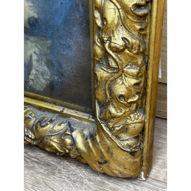 Oil Portrait of a Girl in Red & White Dress Reading Story, Circa 1914 — Signed by David Alison r.s.a. (Scottish, 1882–1955) Gilt Framed For Sale - Image 15 of 18