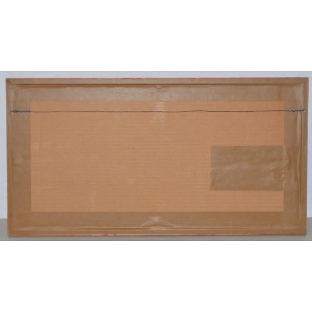 Vintage Bruges Row Houses Original Watercolor C.1980s For Sale In San Francisco - Image 6 of 7