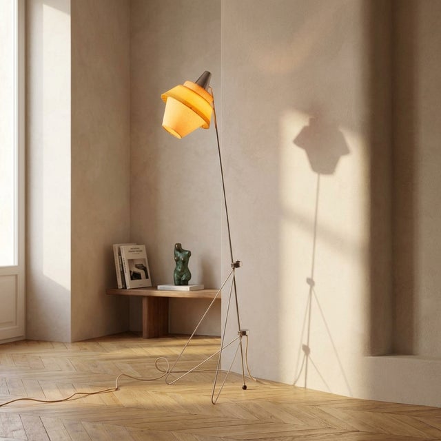 1950s Vintage Floor Lamp by Josef Hůrka for Napako, 1950s For Sale - Image 5 of 12