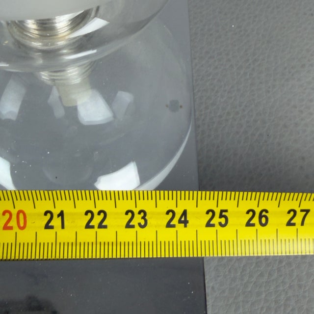 Ceiling Lamp in Chrome and Metal with Glass Bowls For Sale - Image 9 of 11