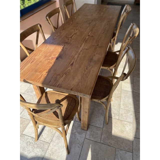 Antique French Farmhouse Table, 1880, in Very Good conditions. Designed before 1890 This piece has an attribution mark, I...