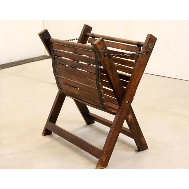 Wood Brutalist Glauchau Magazine Rack For Sale - Image 7 of 12