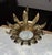 Spanish Gilt-Metal 1950's Sunburst Ceiling Fixture For Sale - Image 11 of 11