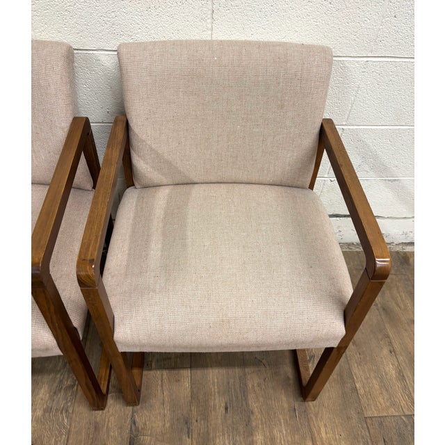 Mid 20th Century Vintage the Hon Co Mid Century Modern MCM Danish Style Dining Arm Chairs For Sale - Image 5 of 10