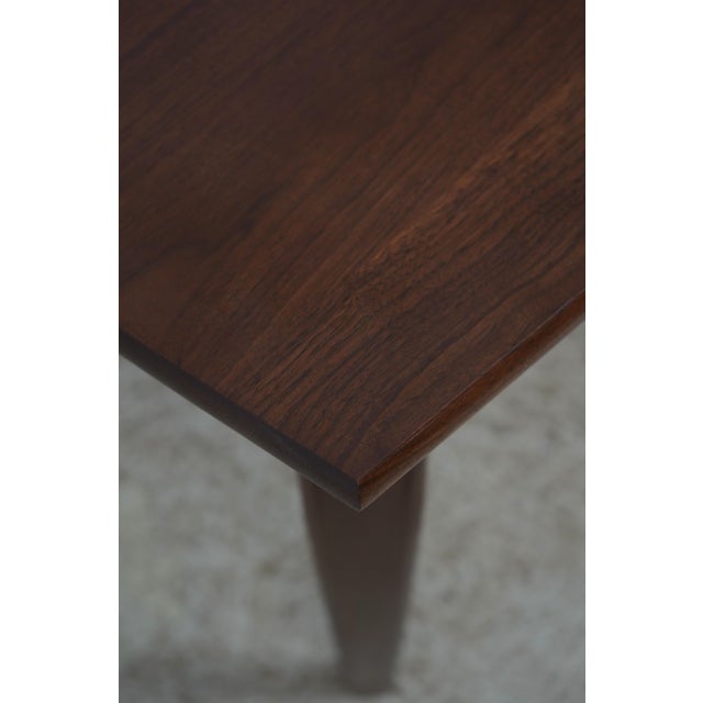 Mid Century Modern Walnut Dining Table For Sale In Philadelphia - Image 6 of 12
