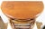 1940's Half Round Demilune Bamboo Side Table With Ladder Sides and Mahogany Top For Sale In Miami - Image 6 of 7
