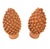 Pair of Hand-Finished Terracotta Pine Cone Finials For Sale - Image 4 of 12