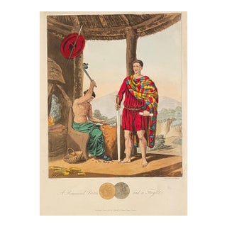 1815 Romanised Briton and a Feryllt Hand Colored Etching For Sale
