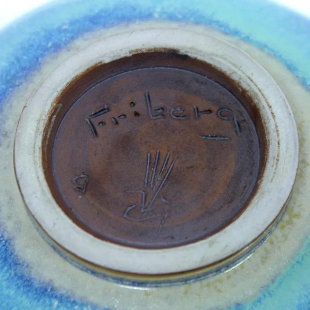 Vintage Light Blue Aniara Bowl by Berndt Friberg for Gustavsberg, 1950s For Sale - Image 13 of 14