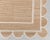White Jute Wool Premium Handwoven (Not Braided) Scalloped Rug 9x12 Ft. For Sale - Image 6 of 12
