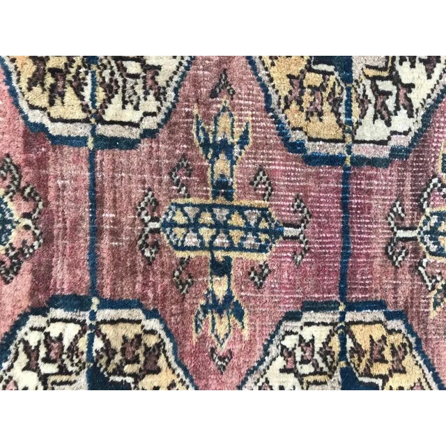 Antique Small Boukhara Turkmen Rug For Sale - Image 9 of 11