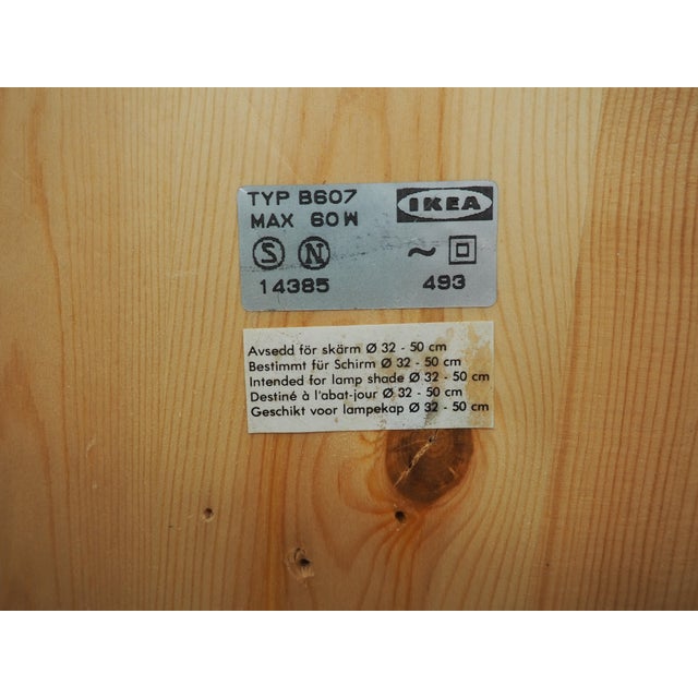 Vintage Pine Table Lamps from Ikea, Sweden, 1988, Set of 2 For Sale - Image 11 of 13