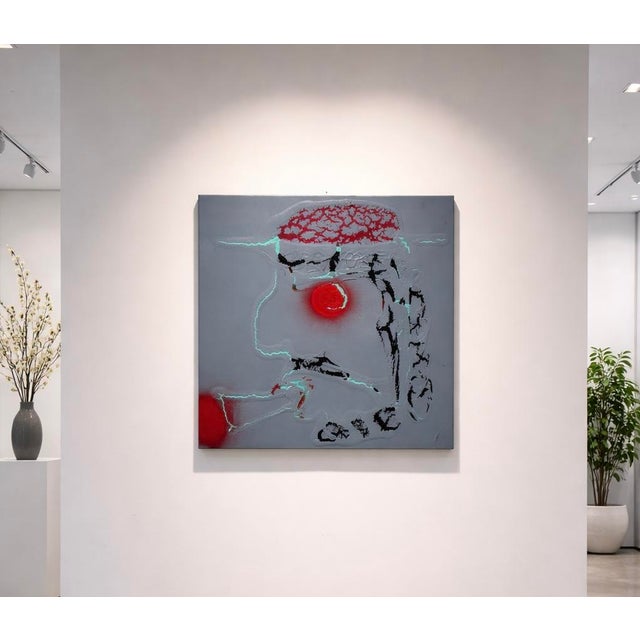 ArpVerdeacqua, Cigar Man in Colours, Acrylic For Sale - Image 4 of 6