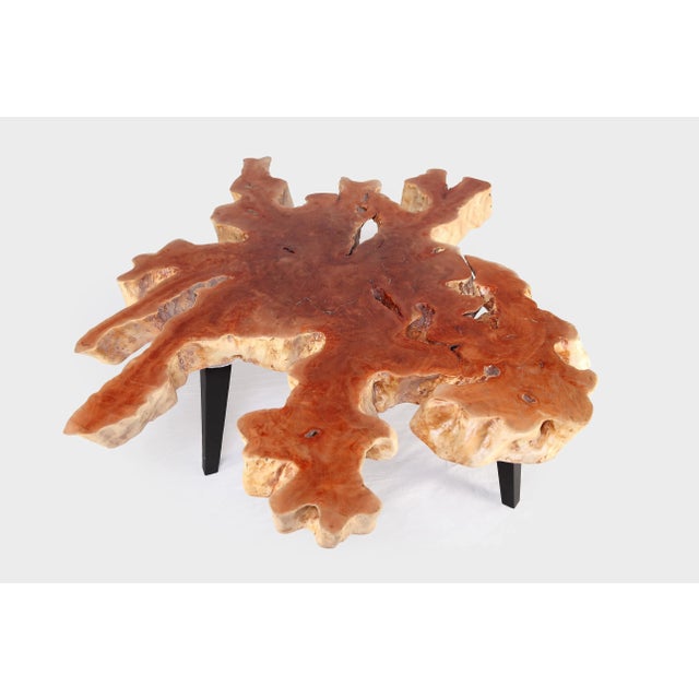 2020s Modern Lychee Living Edge Coffee Table 97 For Sale - Image 5 of 6