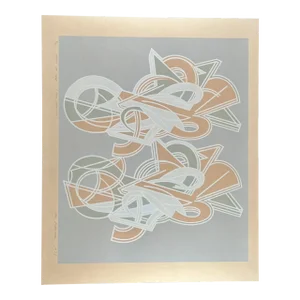 Louis Ocepek Abstract Silkscreen Print "Ships at Sea"