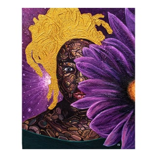 "See the Sun", Oil and Acrylic Painting on Canvas For Sale
