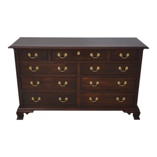 Stickley Chippendale Mahogany Bedroom Dresser For Sale