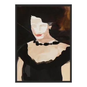 I am so bored by Lucia Jones in Black Frame, Medium Art Print