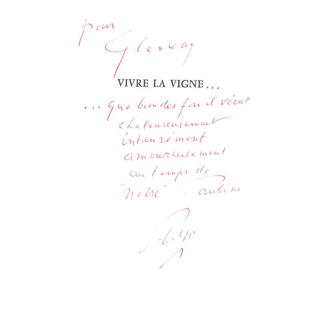 Traditional "Vivre La Vigne: Du Ghetto De Francfort a Mouton Rothschild 1744-1981" 1981 Rothschild, Philippe Baron For Sale - Image 3 of 12