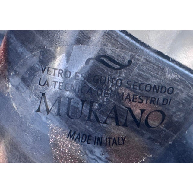 Vintage Italian Murano Glass Ruffle Vase For Sale In West Palm - Image 6 of 6