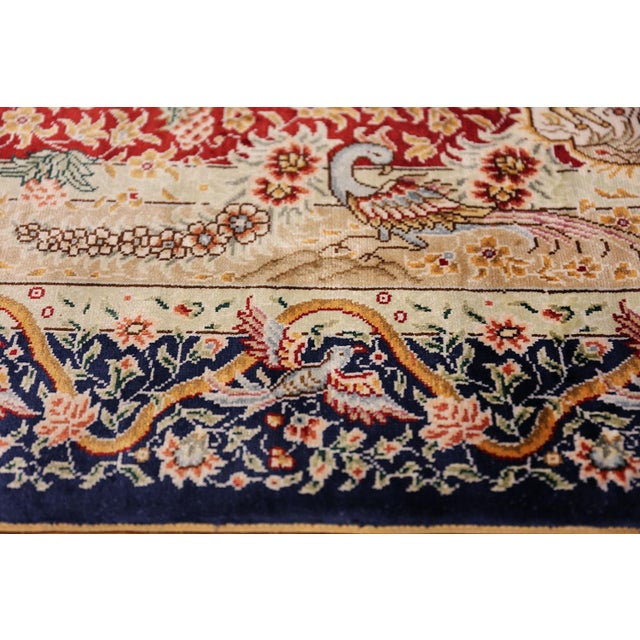 Early 21st Century Animal Motif Modern Silk Chinese Rug For Sale - Image 5 of 18