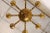 French Mid 20th Century French 8-Light Gold-Tone Chandelier For Sale - Image 3 of 11