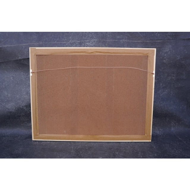 Blue Mid 20th Century Richard Whorf - Wedding Night Send-Off - Small Town Summer Nocturne -Oil on Board For Sale - Image 8 of 8