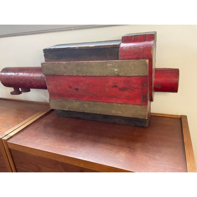 Antique Large Foundry Mold in Red For Sale - Image 12 of 18
