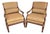 Ethan Allen Regency Style Bergere Lounge Armchairs Pair For Sale