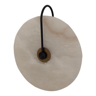 Allied Maker Ada Aperture Alabaster Sconce For Sale