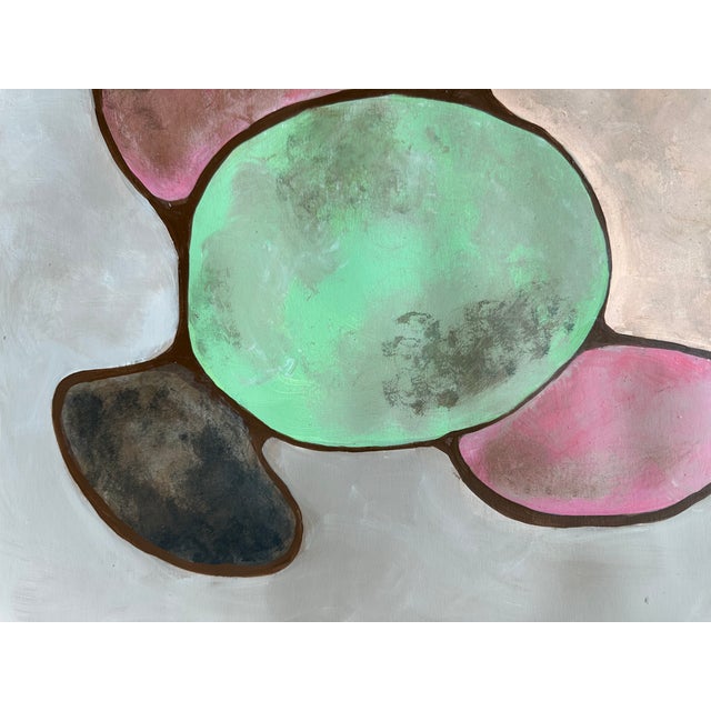 Modernist Mid Century Abstract Painting - Unknown Artist For Sale - Image 4 of 4